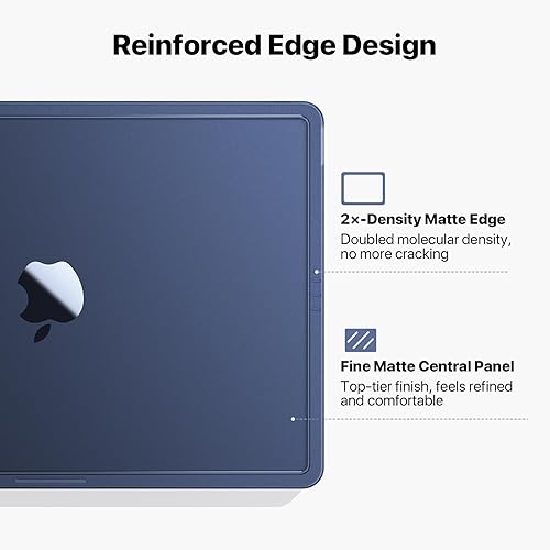 Miniatura 8 de CrackGuard - Funda para MacBook Air de 15 pulgadas  M4 M3 M2 2025 2024 2023  Actualización antigrietas  Color oficial 100% coincidente  Funda rígida