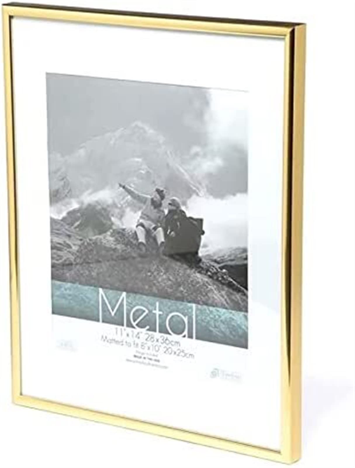Vintage Photo Frame, Photo Frame Multiple Sizes Metal Desktop Decor Certificate Pictures(10X15cm)