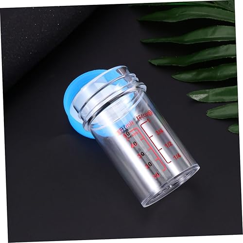 Miniatura 7 de NUOBESTY 2 unids1 juego de vasos medidores de vasos de medición con tapa, tubos de ensayo de plástico, tubos de ensayo científicos, muestra