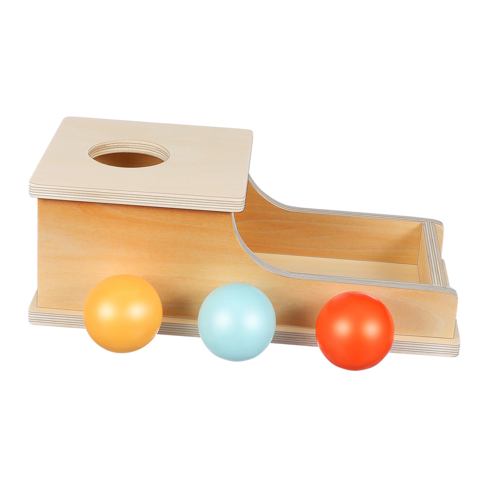 Caja de Monedas de Madera 1pieza Juguete Educativo para Niños | Entrenamiento de Motricidad Detallada, Fomenta la Concentración, para Bebés y Niños