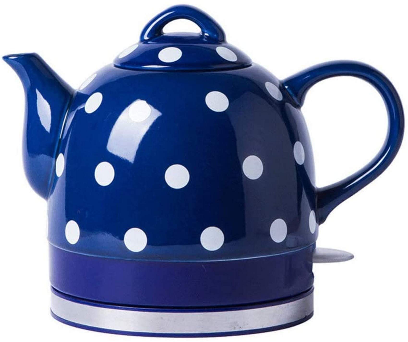 SBCGFY Electric Kettle Eleactric Ceramic Cordless Kettle Teapot-Retro 1.0L, 1000W Water Fast For Tea, Coffee, Soup, Oatmeal-Removable Base, Boil Dry Protection