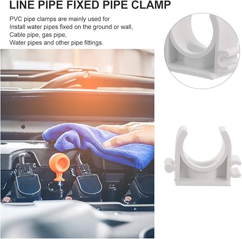 Miniatura 3 de Yardwe 200 ganchos de soporte de tubería Pex, abrazaderas de soporte PEX con gancho en U de 12 pulgada, clips de abrazadera de tubería de suministro