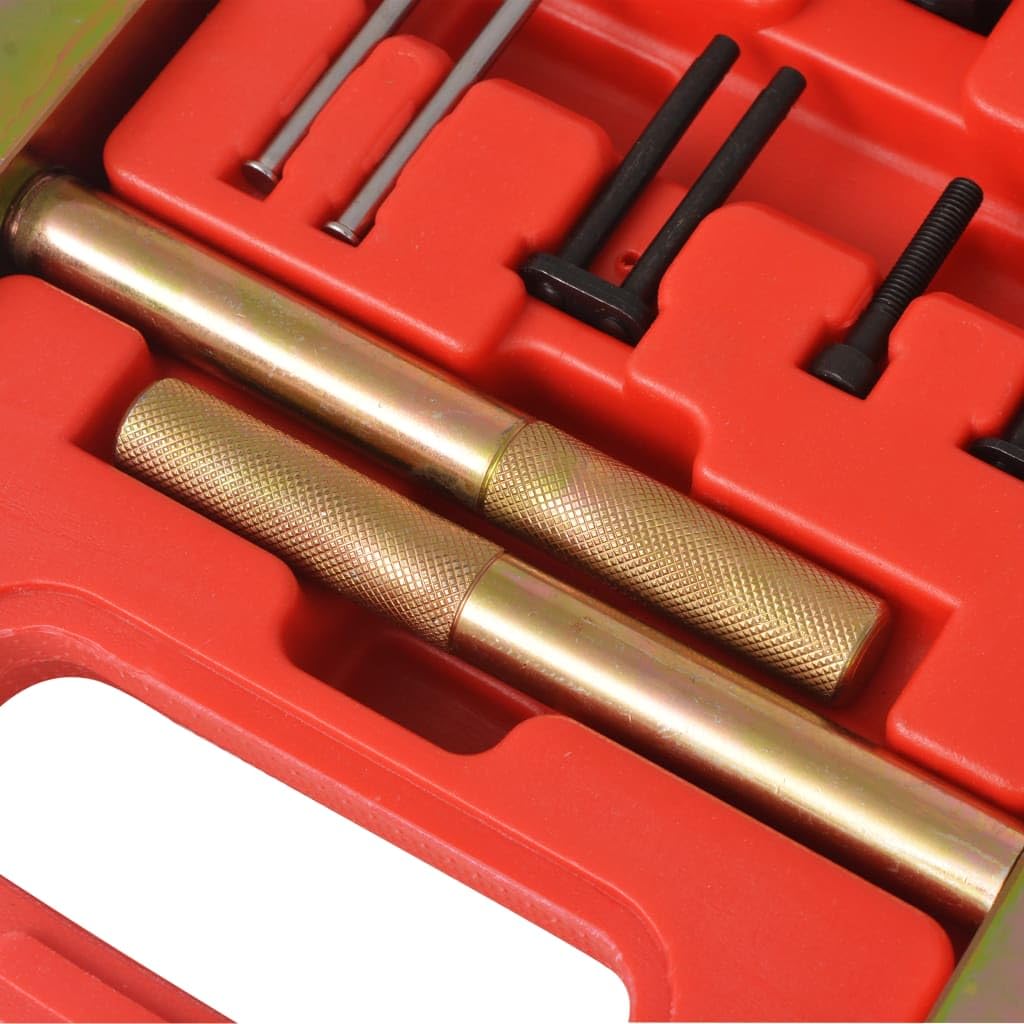 vidaXL Set de Herramientas Remachadoras de Cadena Distribución Coches Vehículo