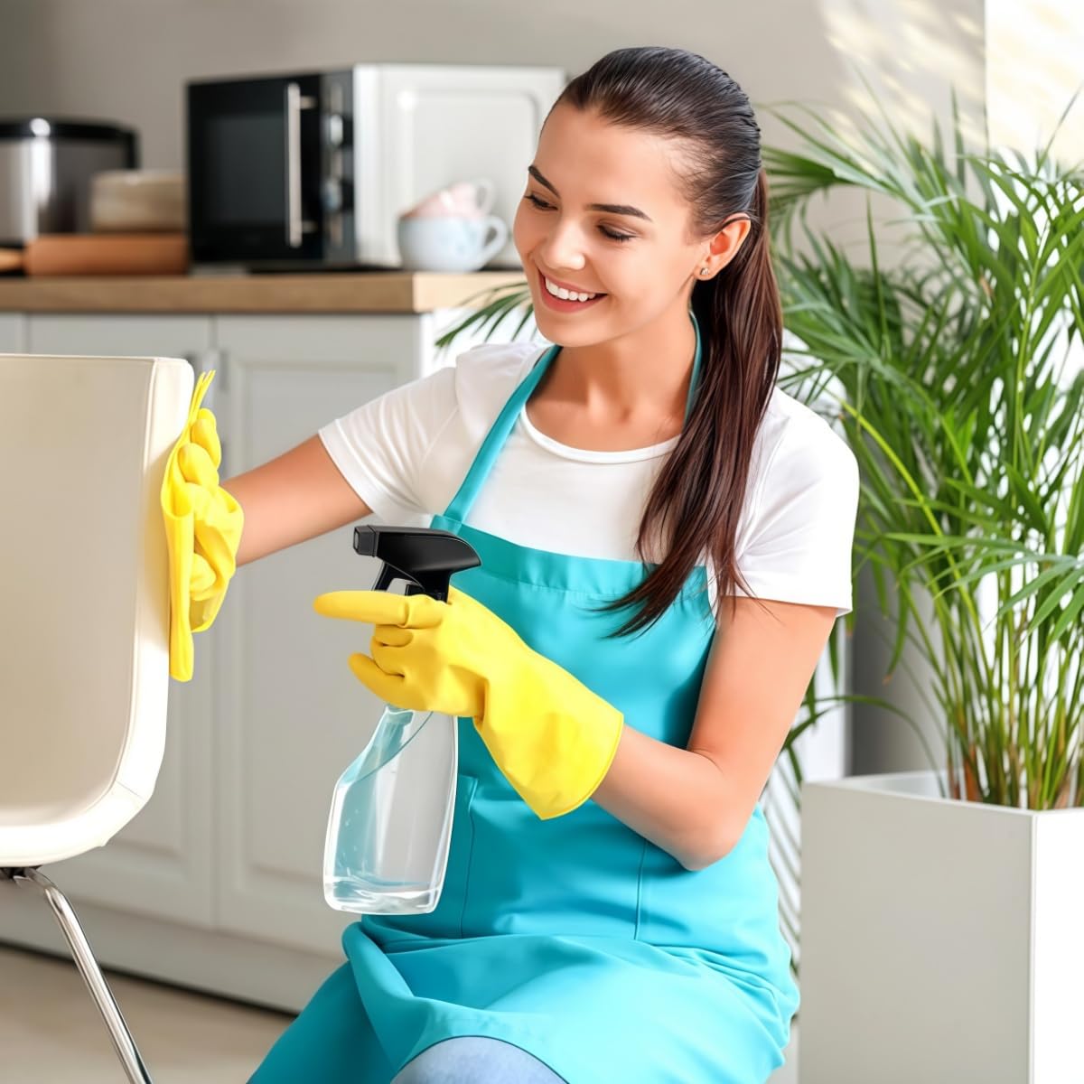 Têtes de Pulvérisation de Rechange,4 Pcs Buses pour Pulvérisateur à Gâchette,Buse de déclenchement de Rechange pour Bouteilles Adaptables aux Bouteilles Usage Jardin,Nettoyage,Cuisine