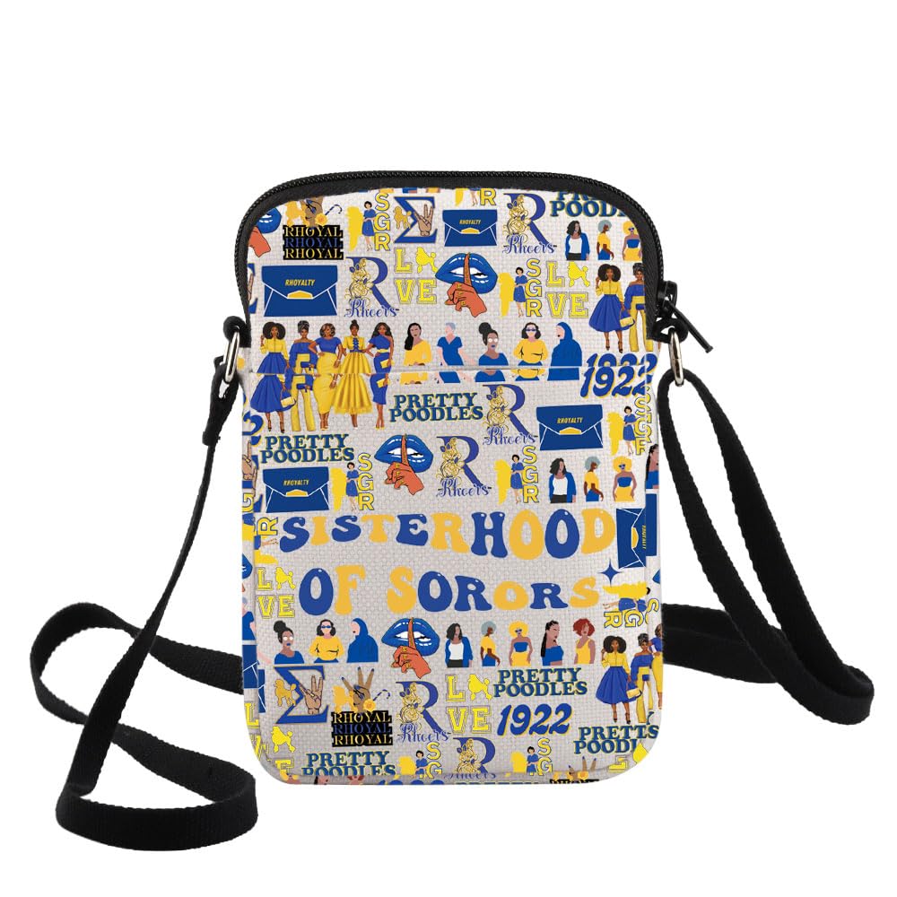 G2TUP Sorority Crossbody Bag Sorority Sister Gift Sisterhood Of Sorors Shoulder Bag Sorority Paraphernalia Merch