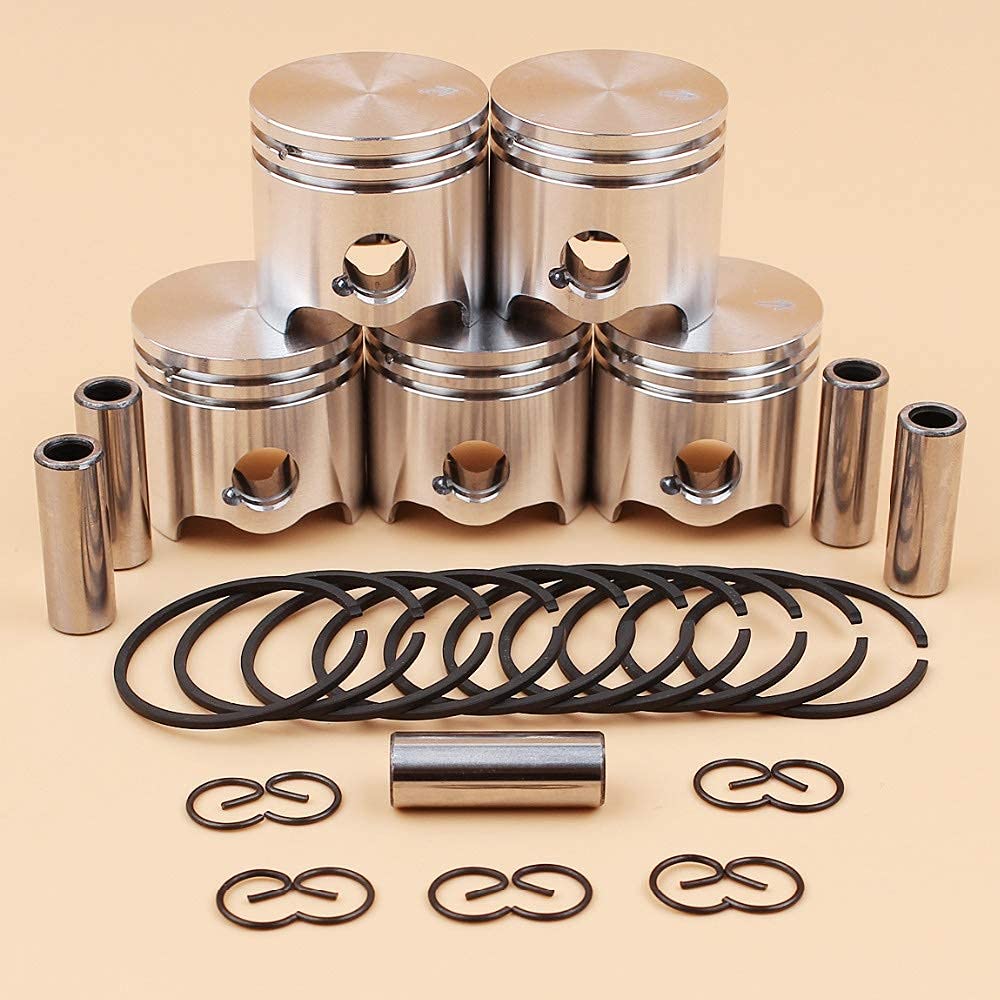 5 unids/lote 35mm Kit de anillos de pasador de pistón para STIHL FS120 FS120R FS300 BT121 FS 120300 desbrozadora recortadora de césped repuestos