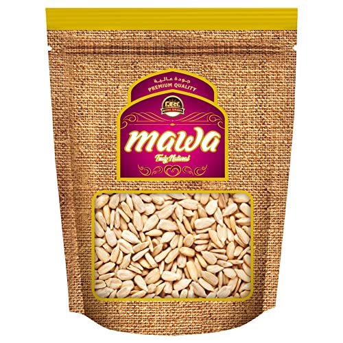 Mawa Raw Sunflower Kernels 500g | Keto Friendly Snack | Rich in Antioxidants | No Shell | Raw Unsalted | Use in Salads Trail mixes Granolas Protein Balls etc | Resealable Zipper pouch 500g