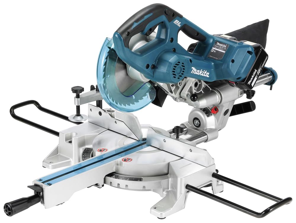 Makita DLS714PT2 36V  18V X 2  5.0Ah Li-ion Cordless Brushless 190mm  7 36v 18v X 2 5 0ah Li Ion Cordless Brushless 190mm 7 1 2 Compound Mitre Saw Kit - View #6