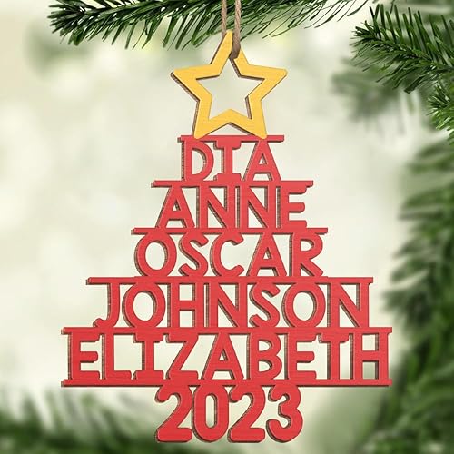 Miniatura 2 de Pawfect House Adornos de Navidad familiares personalizados 2023, decoraciones de Navidad, adornos de madera, Navidad, regalos de Acción de Gracias