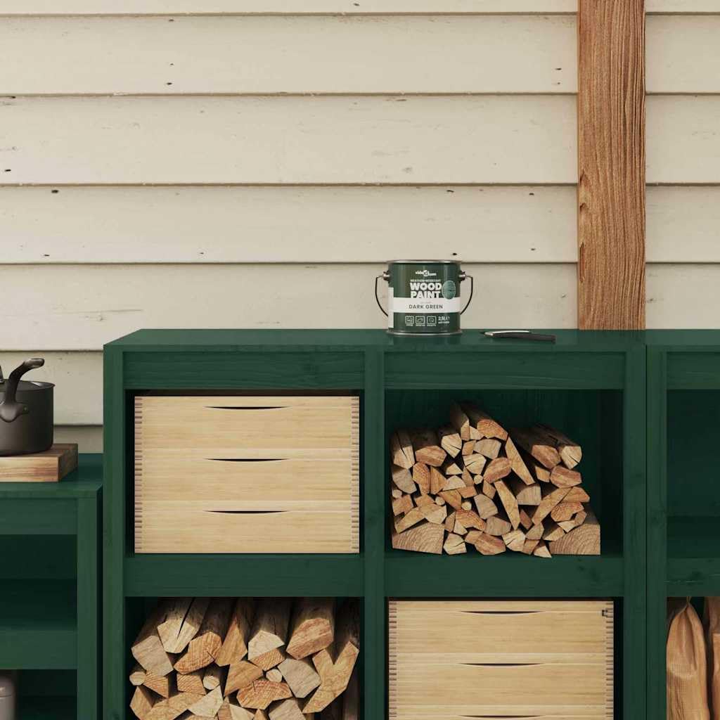 Pintura de madera verde, 2,5 L, impresión de pared, resistente a la intemperie, pintura exterior para muebles de madera, terraza, valla, secado rápido, repelente al agua con bajo olor para una