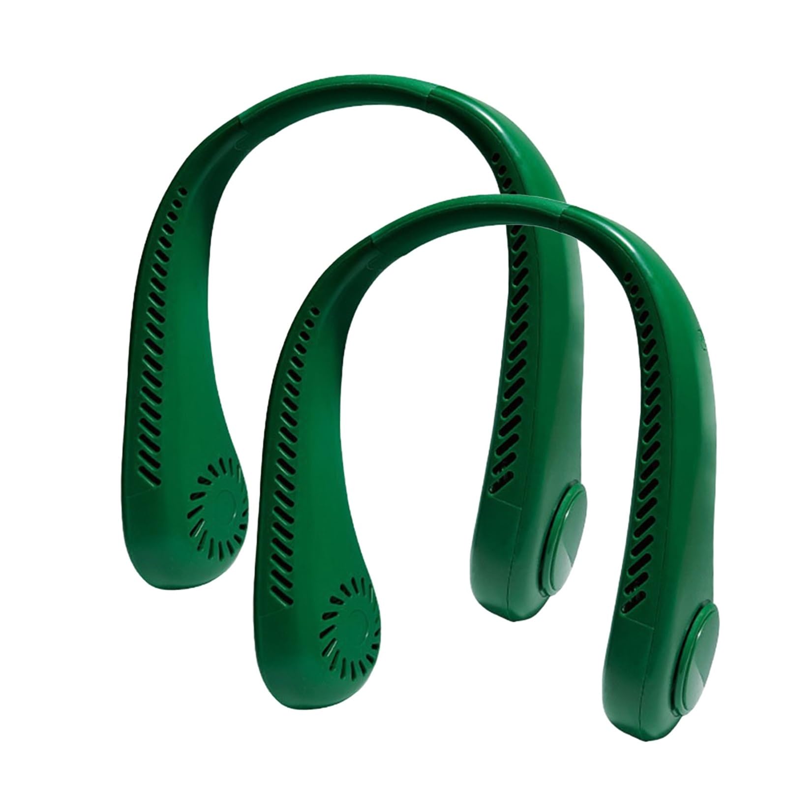 Sohodoo Green Leafless Hanging Neck Fan: Portable, Silent, Outdoor, Usb-Charging, Super Long Battery Life(,2Pcs)
