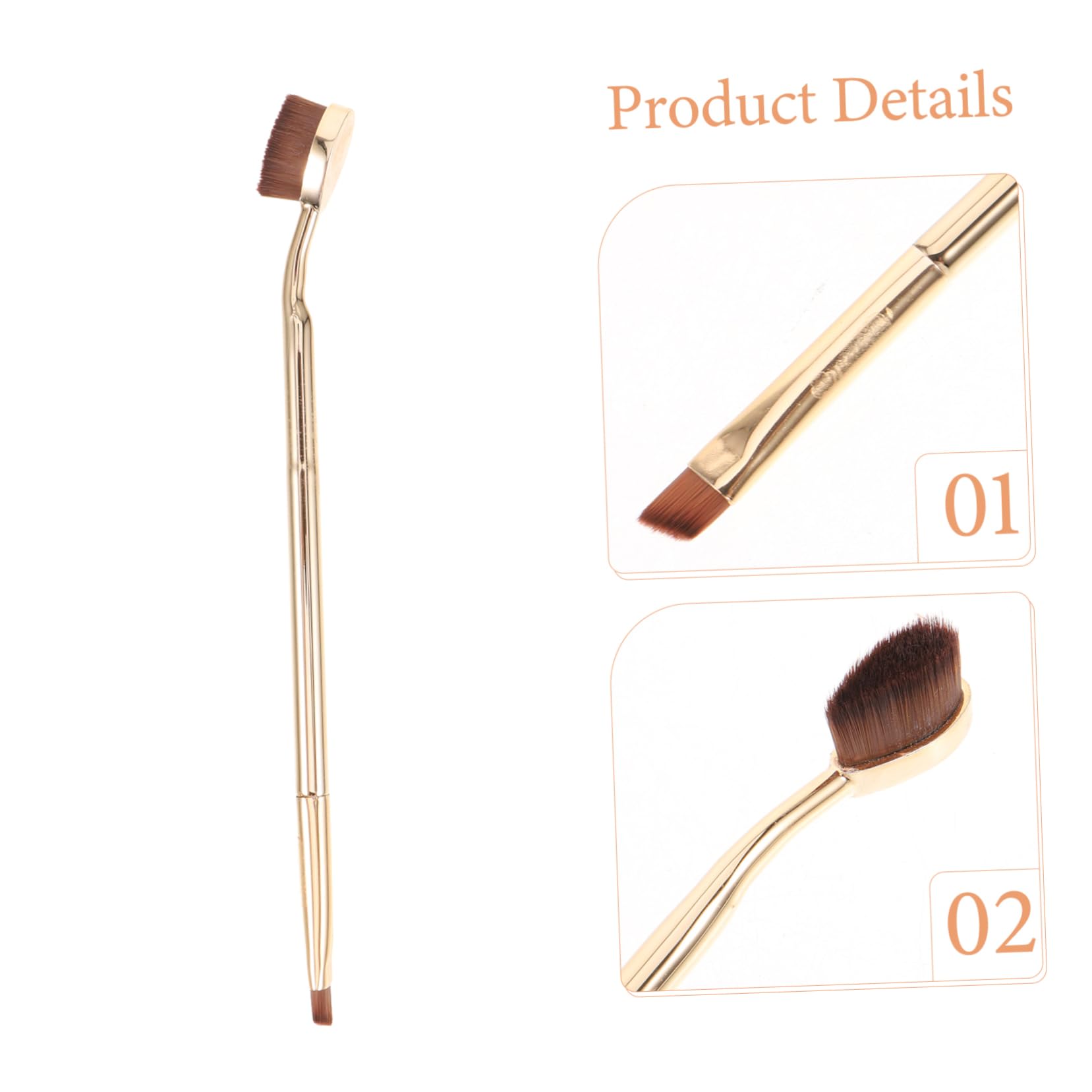 WOFASHPURET Mini Concealer Brush Double-ended Makeup Brush Set for Eye Face and Contour Easy to Carry Use for Travel