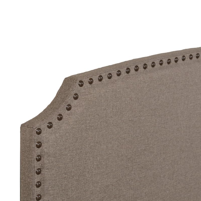 Image of Amazon Brand - Solimo Bed | 1 Year Warranty | Double Bed, Queen Size, Pingala Premium Upholstery, Comfortable Seating Height Bed, Non-Woven Base & 3mm MDF, Walnut Colour (Melamine Finish)