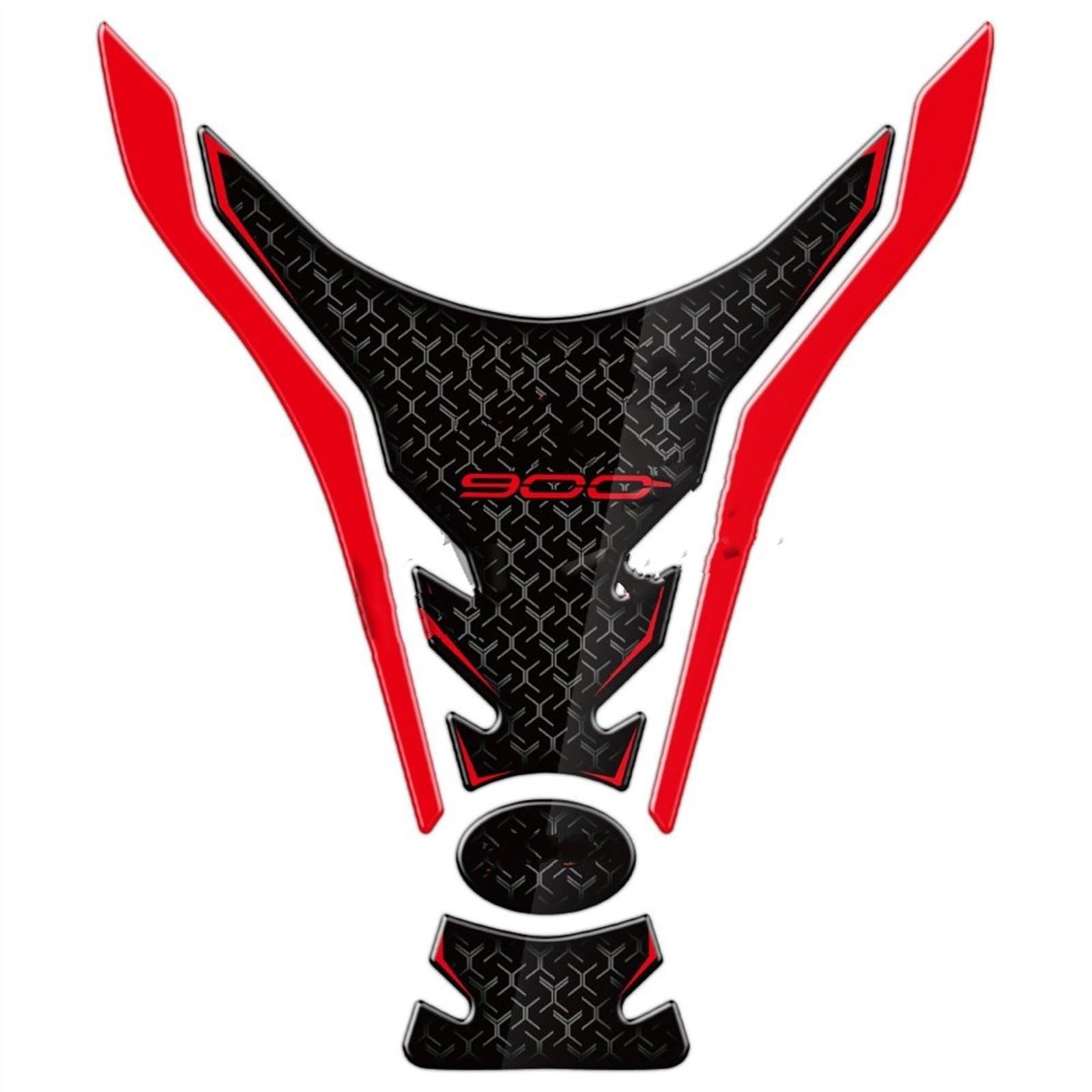 Dtsgcx Color4 Motorcycle Protector Racing Tankpad Sticker Fuel Tank Side Pad Fishbone Decals For Kawasaki For Z900 2017-2023(Color4)