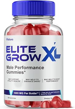Elite Grow XL Gummies, EliteGrow XL Advanced Formula Males Premium Supplement, EliteGrowXL Performance Blend 800MG All Natural Muscle Growth Ingredients Support Maximum Strength Reviews 60 Gummies