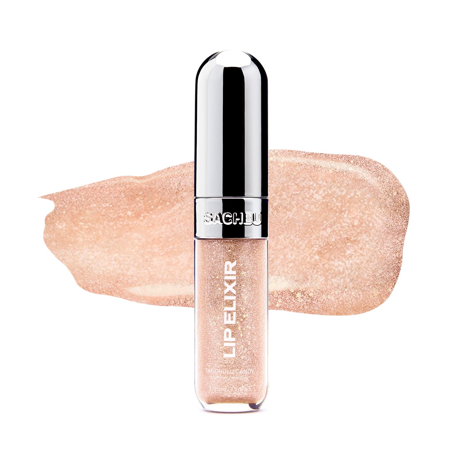 Sacheu Lip Elixir Nourishing and Hydrating Lipgloss, Moisturizing Plumping Lip Gloss Enriched with Collagen