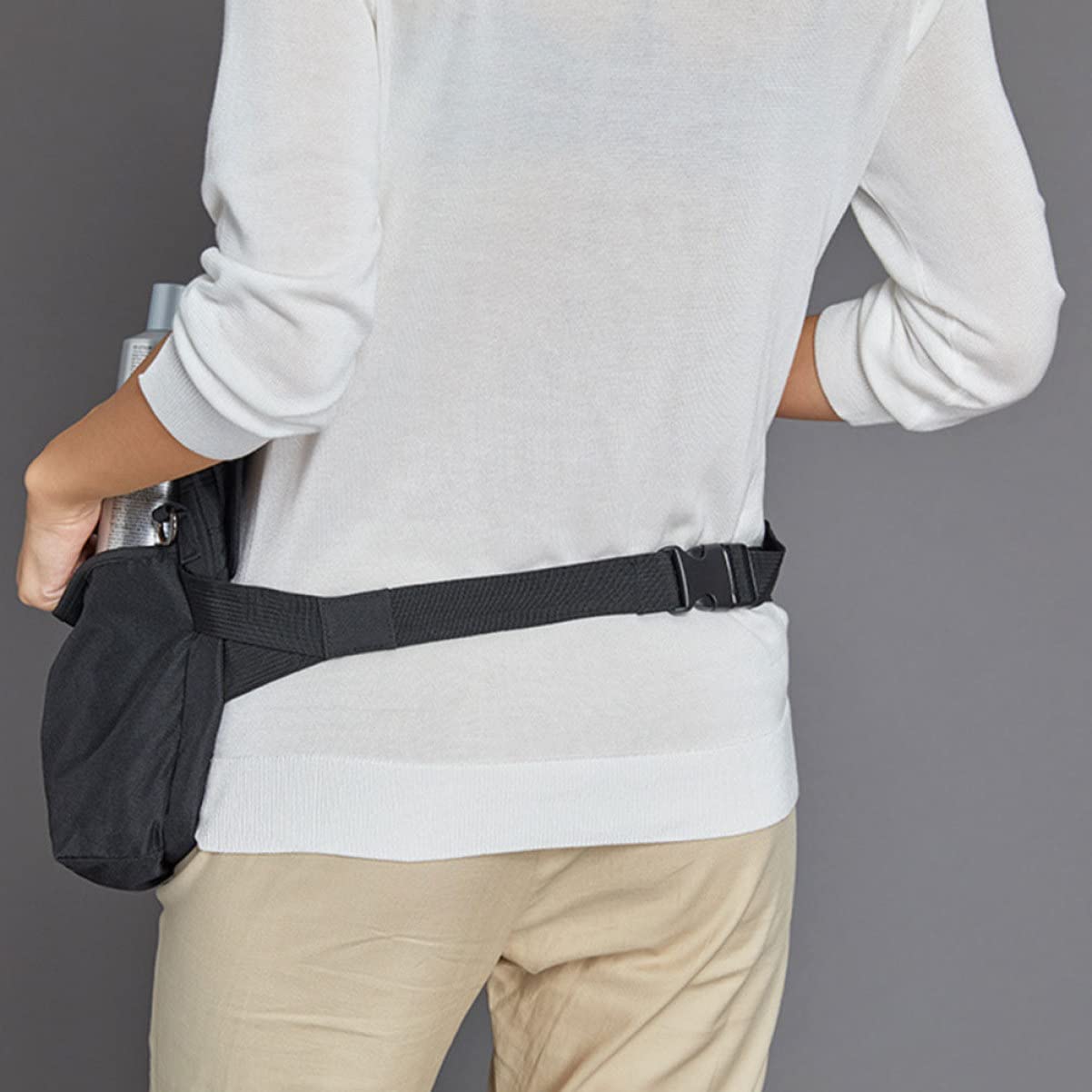 Borsa per Cosmetici da Viaggio in Canvas Organizer Porta Pennelli Cintura, Borsa Cosmetica da Viaggio Facile da Aprire e Chiudere