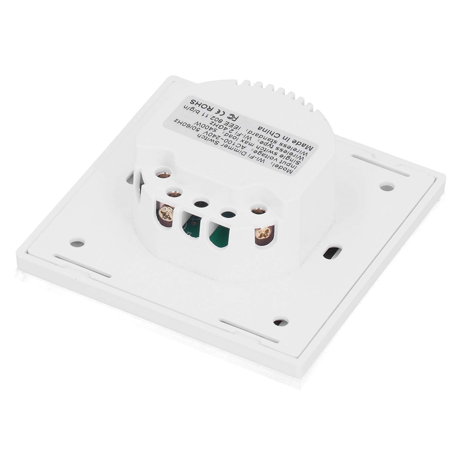 Interruptor WiFi Inteligente, Interruptor de Luz Ajustable Tipo 86 con Control de Voz y Configuración de 3 Vías, Control Inteligente Basado en el Clima para Usuarios de Iluminación de