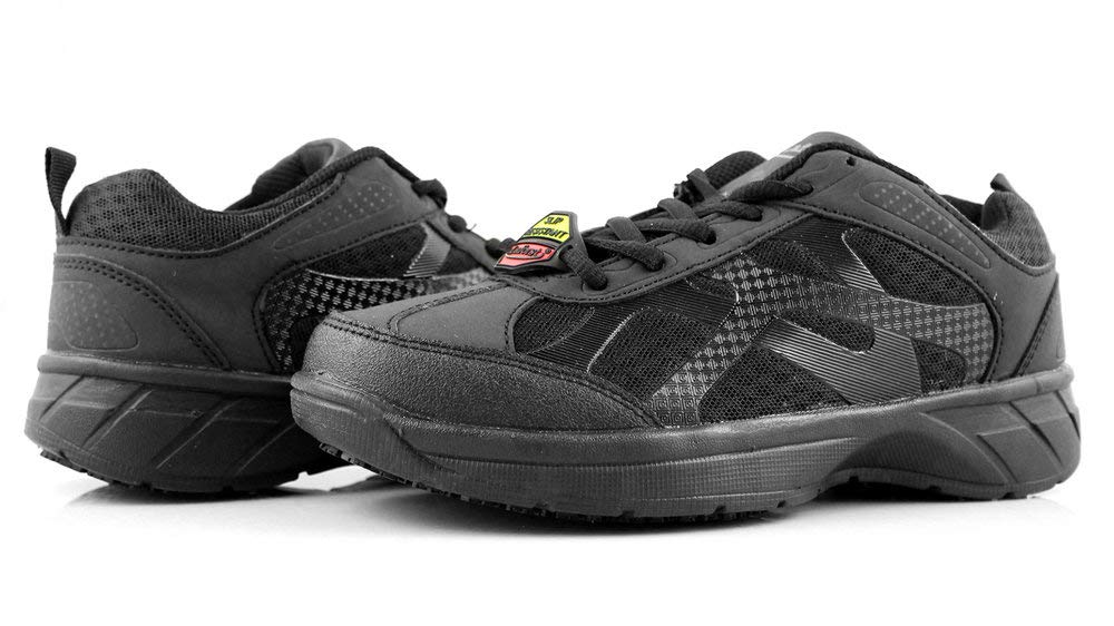 Laforst Elena 4103 Womens Work Slip Resistant Sneakers Black 8.5