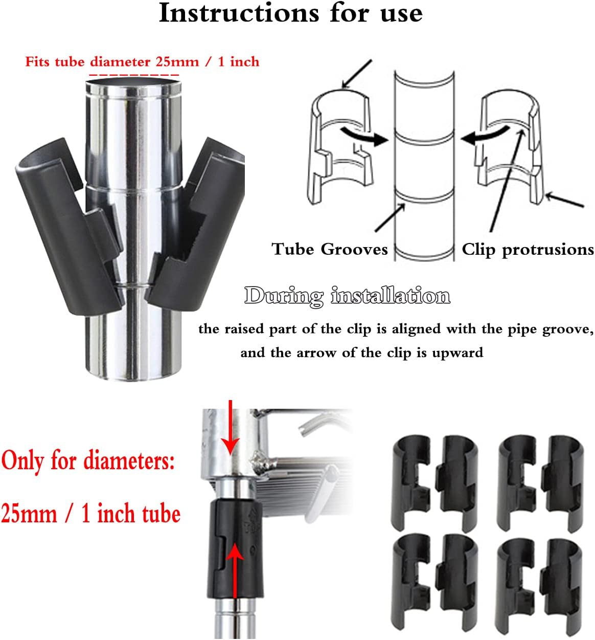 Wire Shelf Clips 52 Pcs Wire Shelving Shelf Lock Clips for 1" Post- Shelving Sleeves Replacements for Wire Shelving System : Tools & Home Improvement