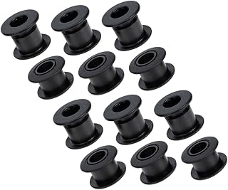 Toddmomy 6 Pares de Rodamientos de Plástico para Máquinas de Fútbol Estructura Roscada, Diseño Elegante y Ligero, Repuestos para Barras de Futbolín de Mesa