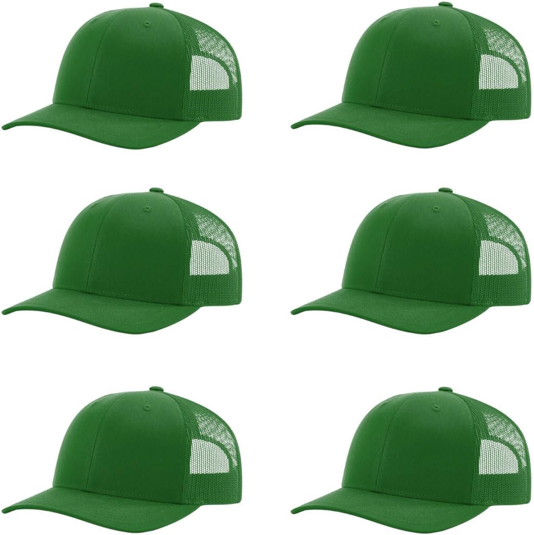 Richardson 112 Classic Six-Panel Adjustable Snapback Trucker Cap | Bulk Packs Available