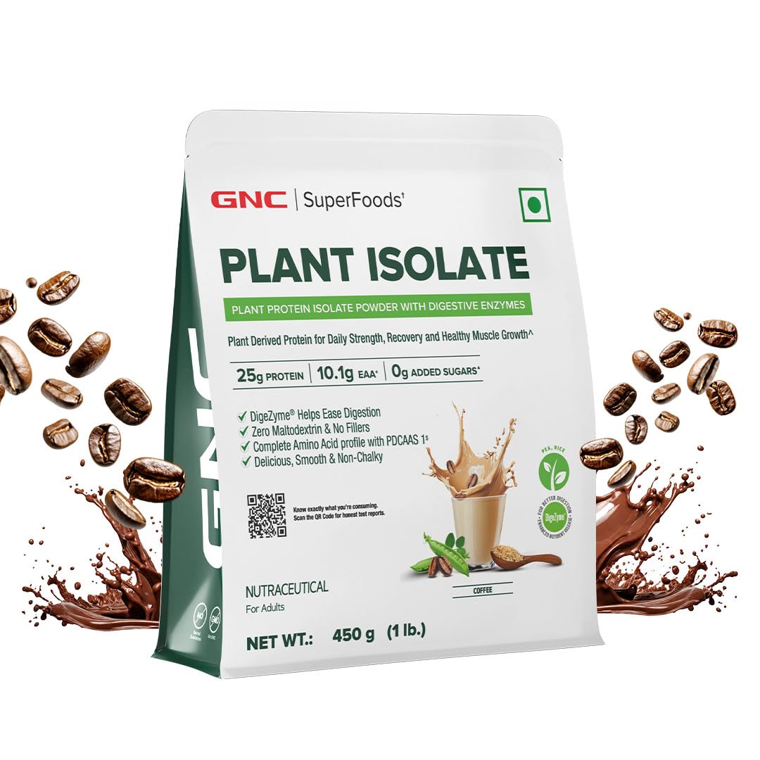 GNC Plant Protein Isolate Powder | 25g Protein Complete Amino Acid Profile with PDCAAS 1 Score | DigeZyme® For Faster Absorption | No Added Sugar | Delicious & Non-Chalky | Mango (1lbs) — Amazon image 16