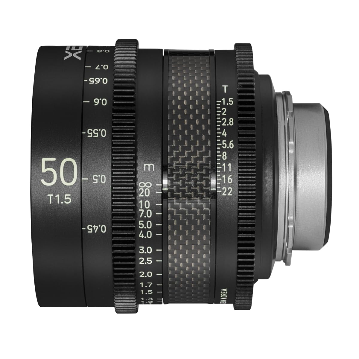 XEEN CF Cinema 50mm T1,5 PL Vollformat – professionelles Cine-Objektiv – Carbon Linsenzylinder – extrem kompakt