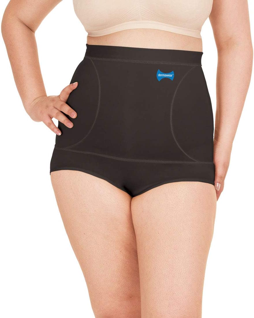 dermawearWomen's Cotton Blended Mini Corset 9 Inch (MC9_Black_Medium)