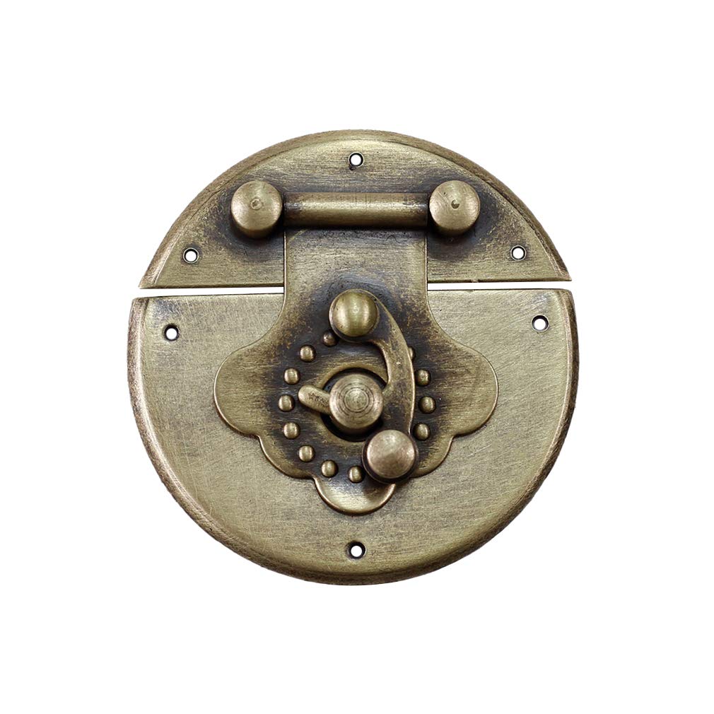 Hasp en laiton antique lot de 2 loquets vintage 50mm style rétro pour meuble