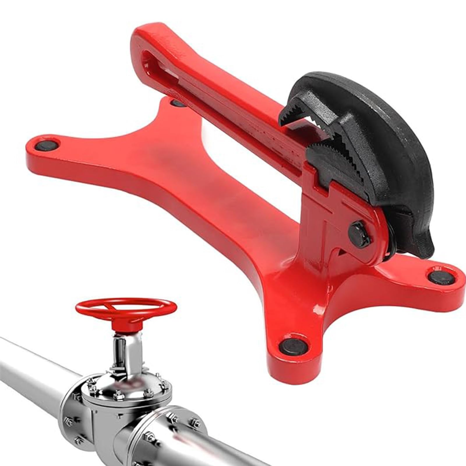 Morsa per Tubi Portatile Versatile – Morsetto Antiscivolo Autobloccante a Molla per Tubi 1/8"-1-1/2" | Acciaio-Alluminio, Tubi-DIY, Compatto