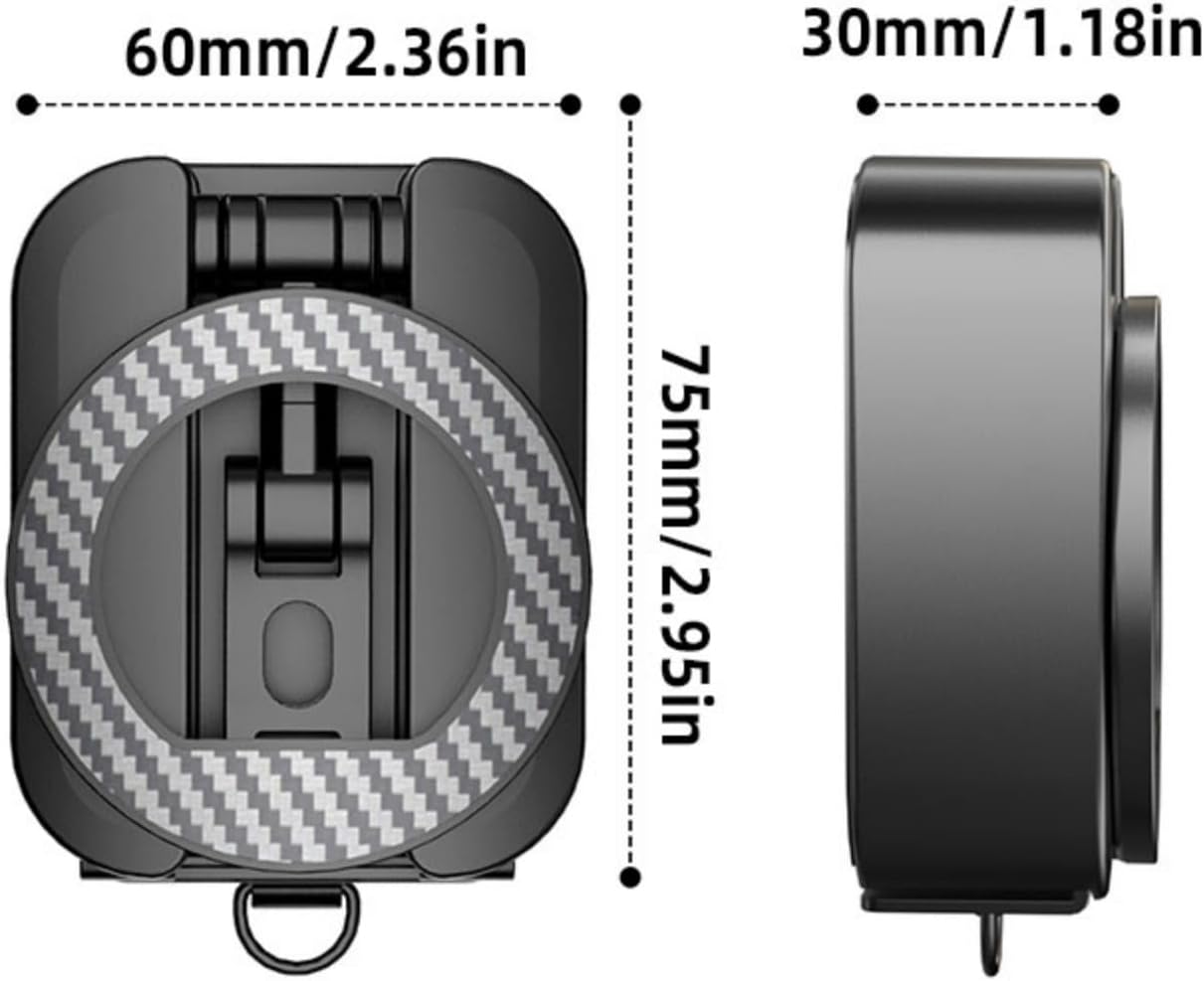 Portable ABS Phone Holder Brackets with 4 Built in Magnets 360 Degree Rotating for Offices Car and Travel Use Desktop Phone Holder