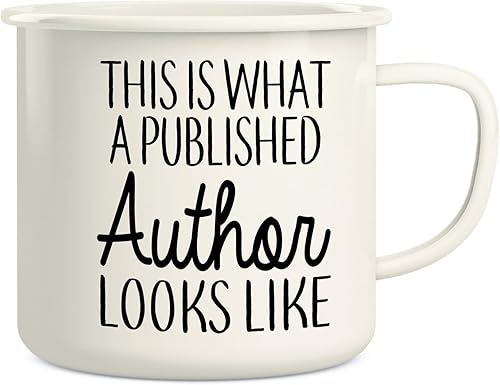 Retreez Taza divertida This is What Published Author Looks Like Literary Novel Writer de 16 onzas esmaltadas de acero inoxidable para campamento,