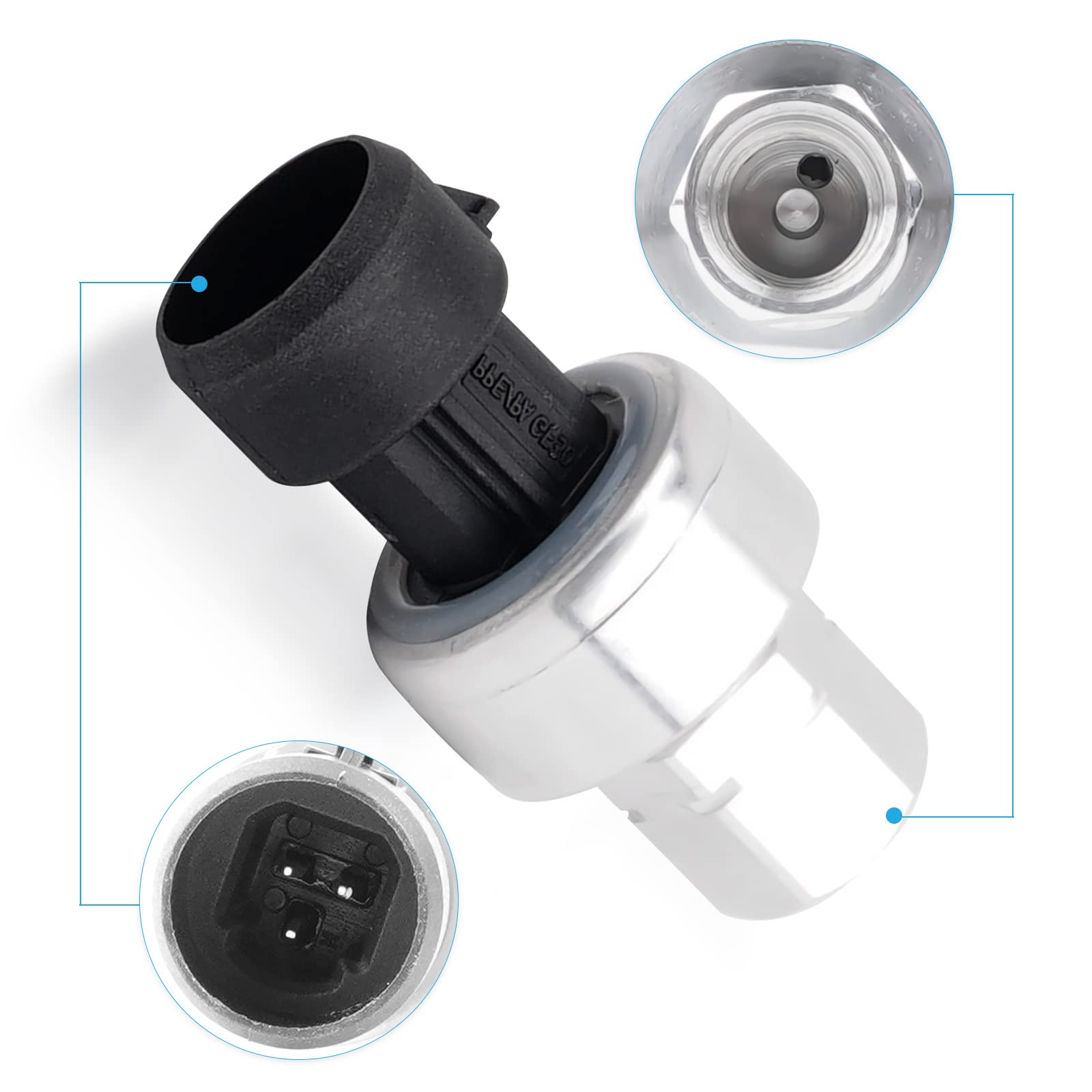 JCCGLOBAL 13587668 Refrigerant Pressure Sensor,Switch For Chevrolet Avalanche,Camaro,Colorado,Express,Silverado,GMC Savana - View #2