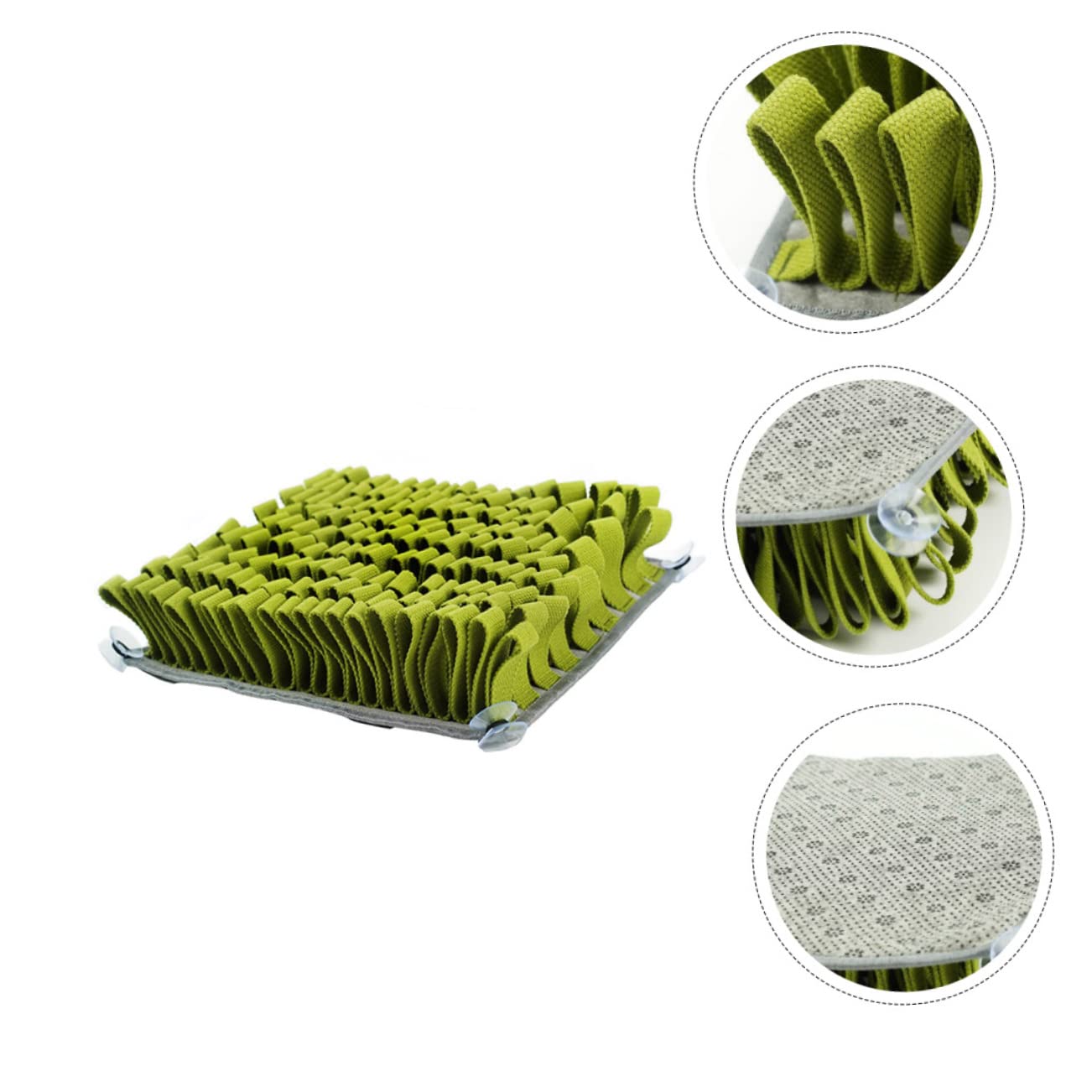 Tapis de Fouille Vert pour Mangeoire Lente Chien en Peluche