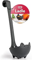 OTOTO Katie Cat Soup Ladle - Halloween Gifts Black Cat,
