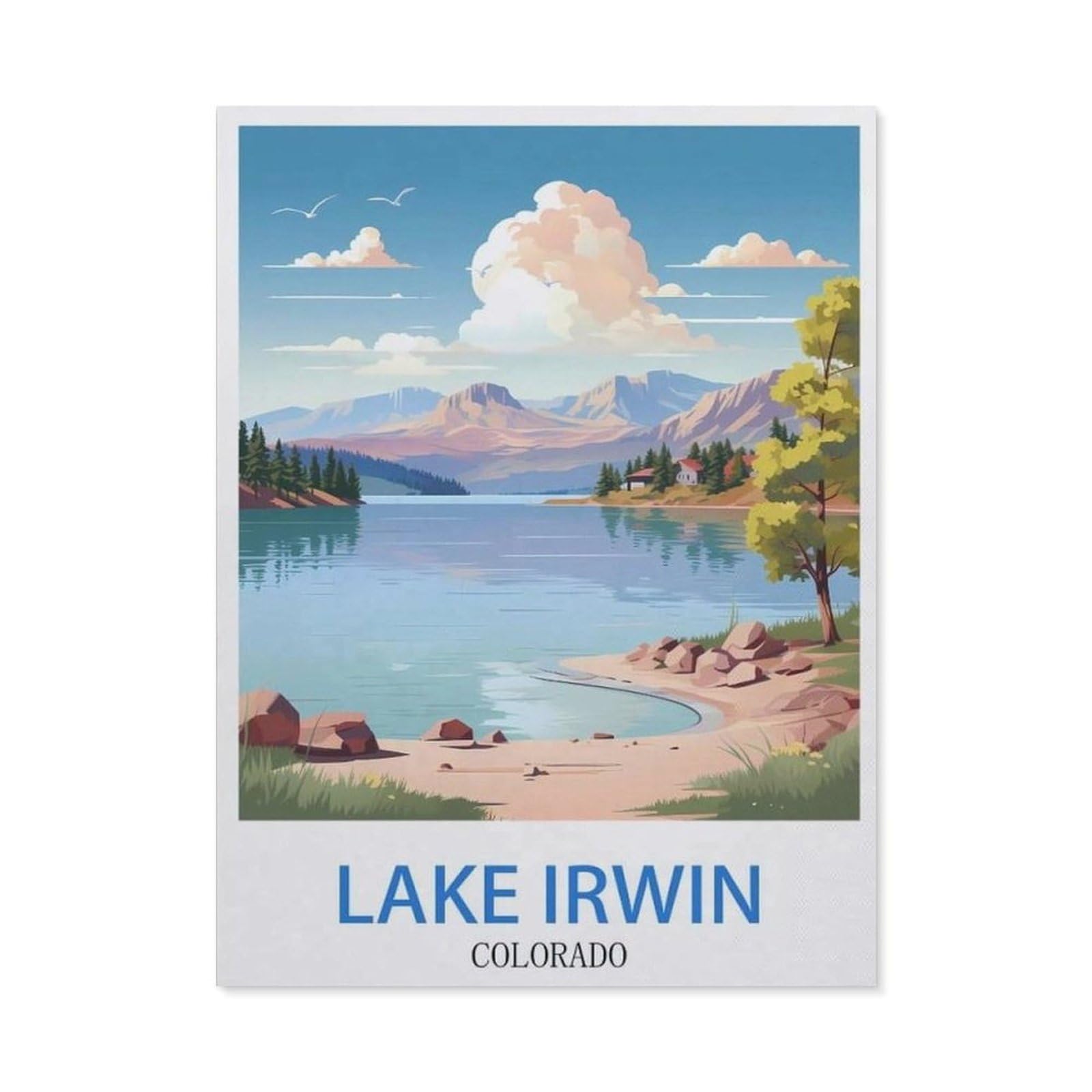 BEAYODKP DIY Diamond Art Kits，Lake Irwin Colorado（40x50cm）
