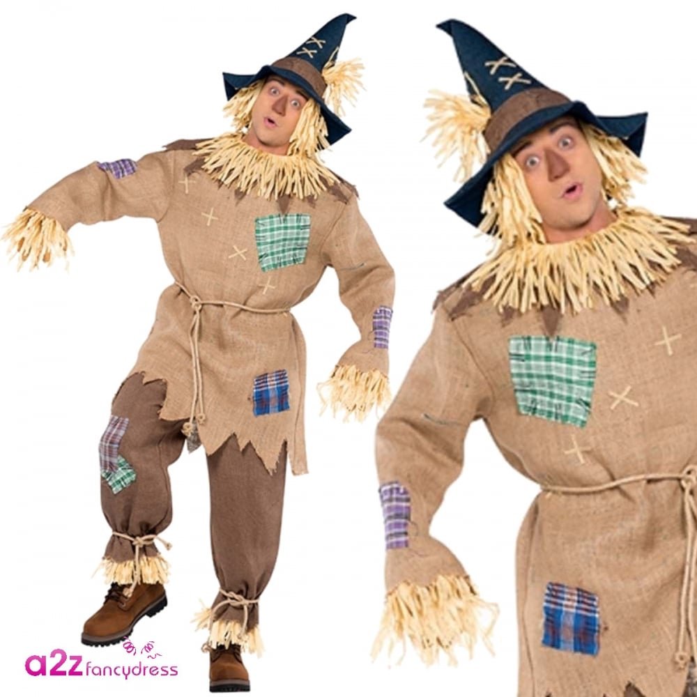 Vogelscheuche Halloween-Kostüm-Set – Strohhut Mit Halskette & Armband Für Karneval & Cosplay