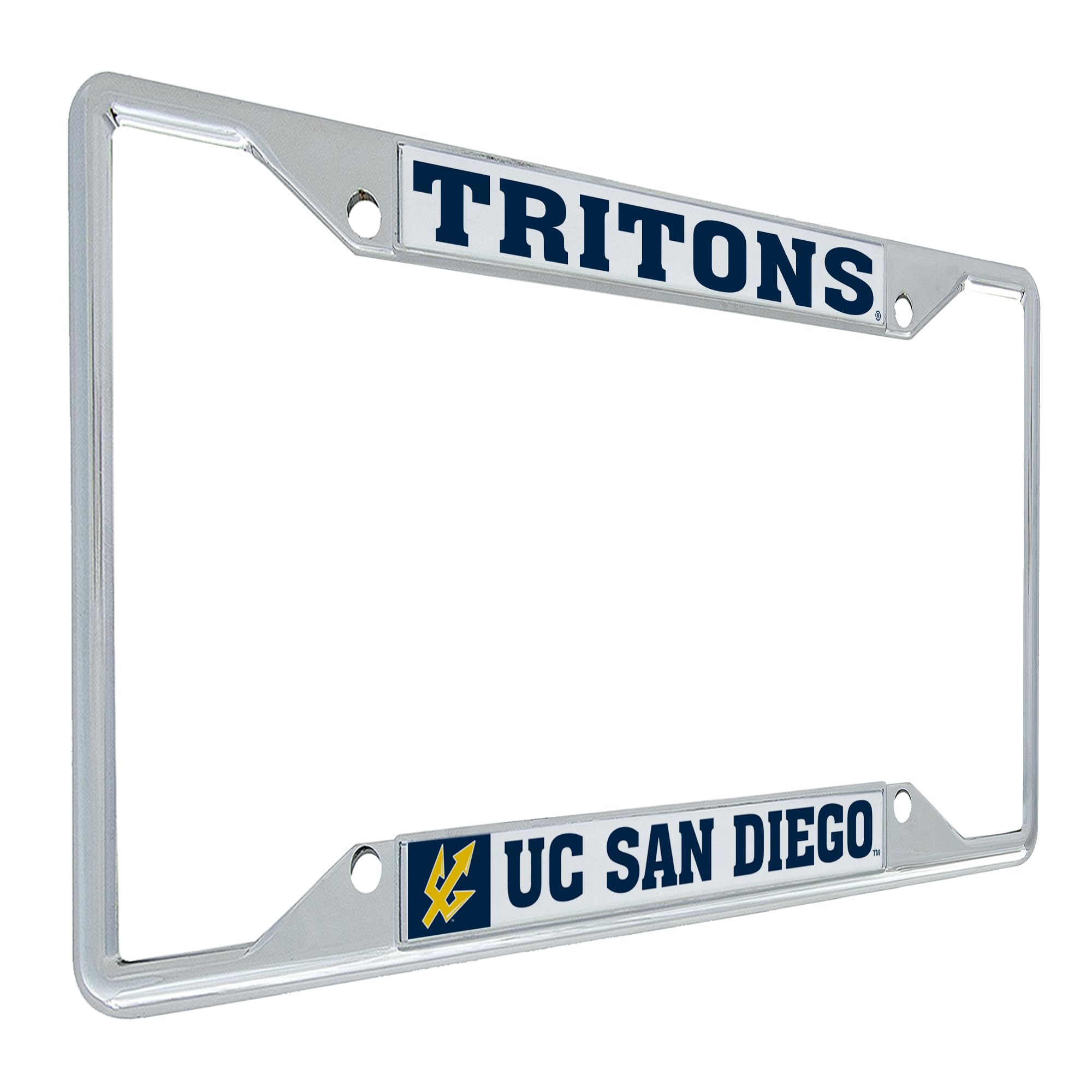 Desert Cactus University of California San Diego Car Accessories Tritons Metal License Plate Frame and Tag Holder for Front or Rear of Car (Mascot)