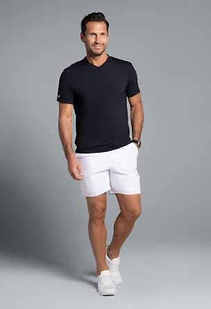 IBCOOL Athleisure Wear Sun Protective UPF 50+ Icefil Cooling-Solid Short Sleeve V Neck-89199