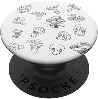 Beech Trumpet Button Crimini Portobello Flat Mushrooms Fungi PopSockets Swappable PopGrip