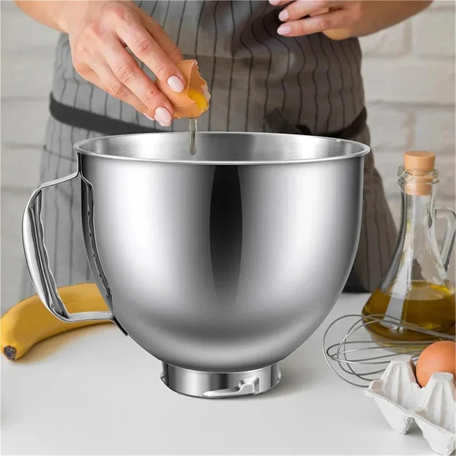 Genérico Compatible con Alfombrilla Deslizante for batidora KitchenAid. | Acero inoxidable apto for uso alimentario, mango ergonómico fácil de limpiar y transportar.
