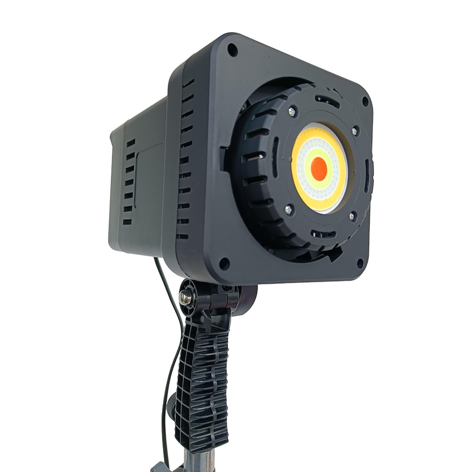 Asixxsix Wideo LED, Dwukolorowe światło Wypełniające COB LED o Mocy 100 W, z Pilotem i Abażurem, Wszechstronna Barwa RGB 2700–6500 K, do Nagrywania Wideo W Fotografii Studyjnej