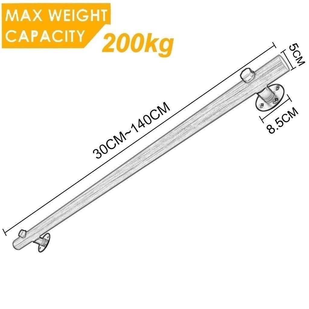 Wsporniki schodowe do użytku wewnątrz/na zewnątrz, zestaw wsparcia balustrady z litego drewna sosnowego, dla osób starszych, willi i loftu, 119 cm, białe akcesoria do schodów