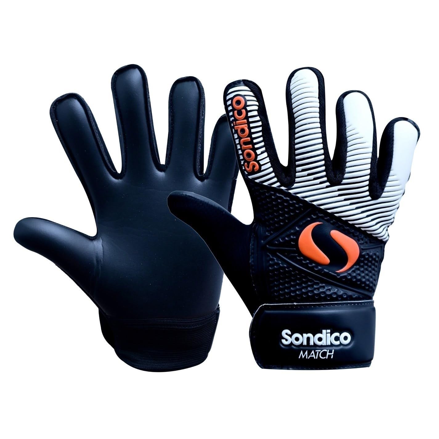 Sondico Unisex Match Junior Goalkeeper Gloves Black/White 4