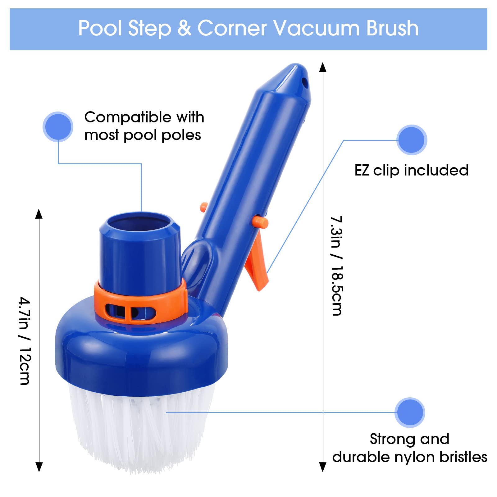 Nettoyage Brosse Avec Poignée, 2 Paquets Pbt Gommage Deep Crevasse