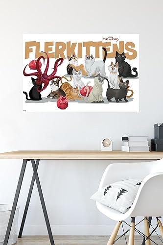 Miniatura 6 de Trends International Marvel The Marvels - Póster de pared de Flerkittens, 22.37 x 34.00 pulgadas, paquete de póster y montaje prémium