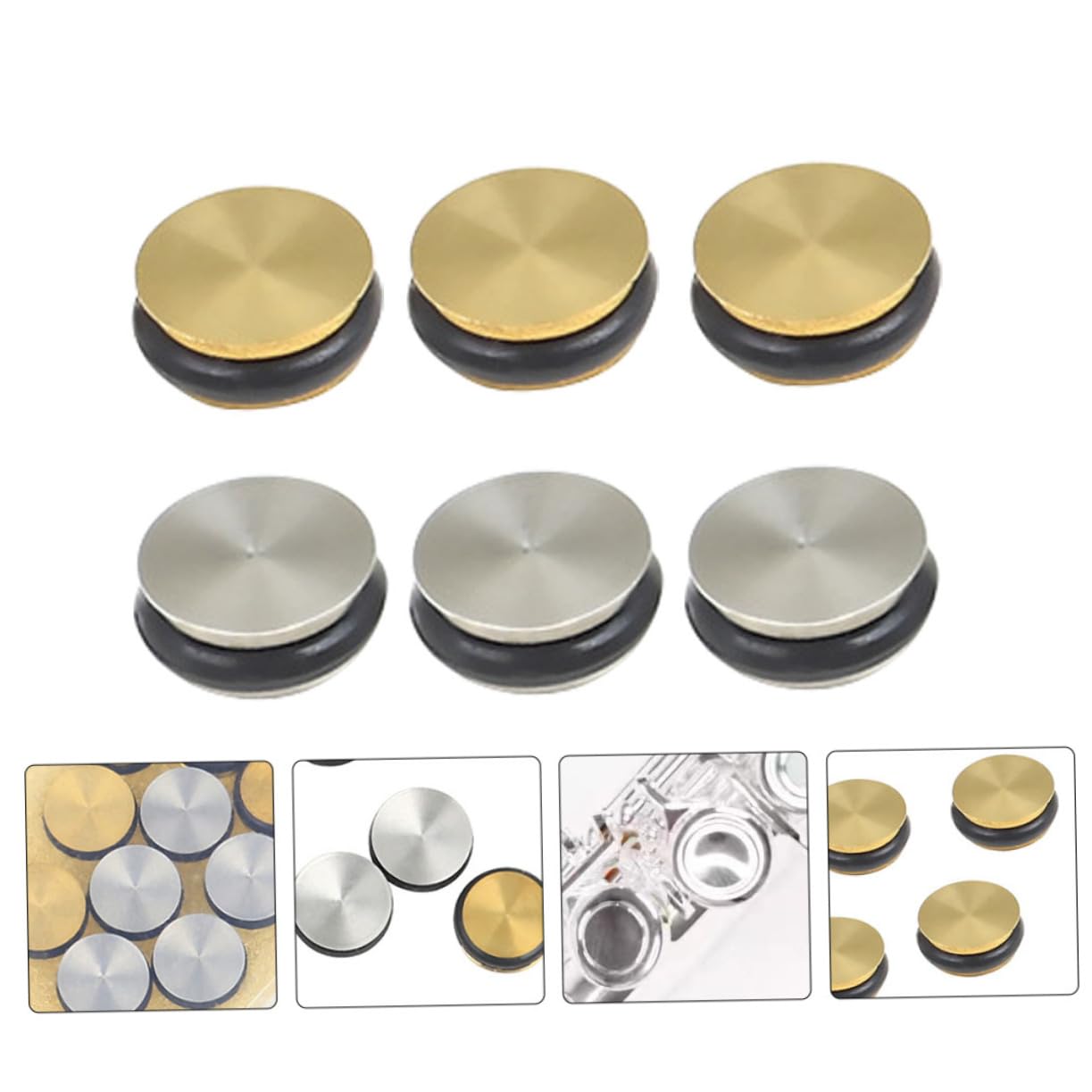 ifundom 10 Stück Flötenzubehör Flötenstopfen Aus Metall in Gold Und Silber Schalllochstopfen Für Querflöte Geeignet Für Anfänger Und Flötenliebhaber