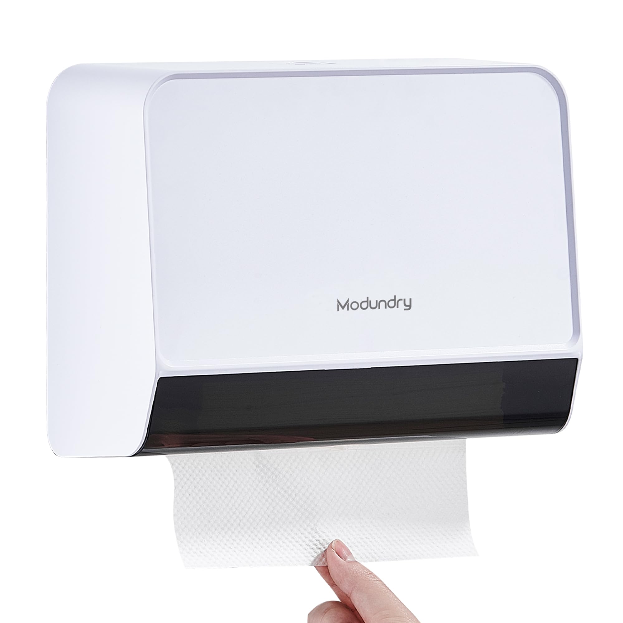 Dispenser Carta Asciugamani a Parete, Distributore Salviette Carta Bagno da Muro, Commerciale, Può Contenere Fino A 200 Fogli, Bianco