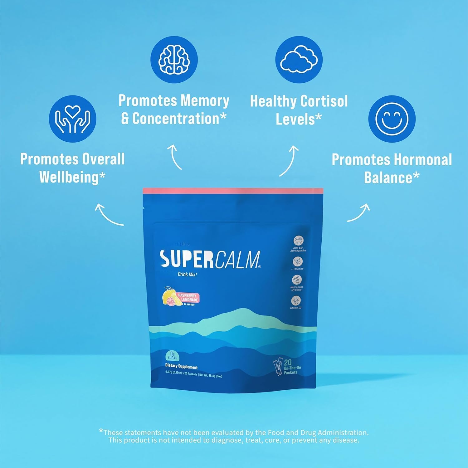 NOUVEAU Cortisol super calmant - Aide à se détendre et à s'hydrater lors de vos déplacements,2pcs